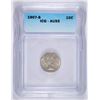 Image 1 : 1907-S BARBER DIME ICG AU-55