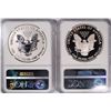 Image 2 : 2012-S AMERICAN SILVER EAGLE SET, NGC REVERSE PROOF PF-69 & PF-69 ULTRA CAMEO