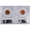 Image 2 : 1939 & 1940 LINCOLN CENTS, PCGS MS-66 RED