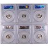 Image 2 : LOT OF ( 6 ) 1952-S ROOSEVELT DIMES, PCGS MS-66