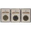 Image 1 : LOT OF ( 3 ) 1964 KENNEDY HALF DOLLARS, NGC PROOF-66