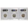 Image 2 : ( 3 ) 1963 PCGS GRADED WASHINGTON QUARTERS: ( 2 ) MS-65 & ( 1 ) MS-66