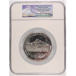 2010 MOUNT HOOD (5 OZT .999 FS) NGC GEM UNC (EARLY RELEASE)