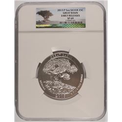 2013 GREAT BASIN (5 OZT .999 FS) NGC SP-69 (EARLY RELEASE)
