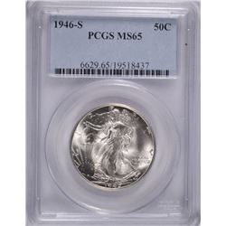 1946-S WALKING LIBERTY HALF DOLLAR PCGS MS-65