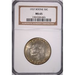 1937 BOONE COMMEN HALF DOLLAR NGC MS-65