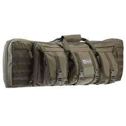 _NEW!_ Drago Gear 12-323GR Tactical Double Gun Case 42  600D Polyester Green 815778011154