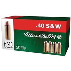 (AMMO) S&B 40SW 180GR FMJ (500 ROUNDS) : 754908500239