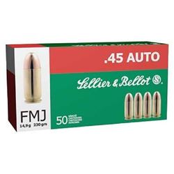 (AMMO) S&B 45ACP 230GR FMJ (500 ROUNDS) 754908500253