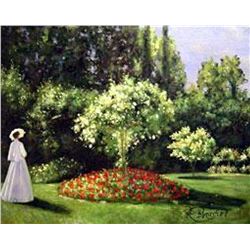 (ART) "A Woman In The Garden" - Claude Monet (LA2565MON-20)