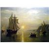 Image 1 : (ART)"A Sunset Calm In The Bay Of Fundy" - William Bradford (SH2673BFD-24)
