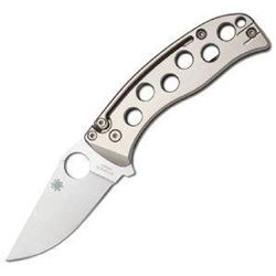 _NEW!_ PITS, Titanium Skeletonized Handle, Clip-Point Plain w/Clip 716104010103