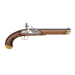 _NEW!_ Pirate Pistol .50 cal Flintlock Select Hardwood/Steel P1430