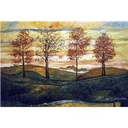 (ART) "Four Trees" - Egon Schiele (LA5953SHL-20)