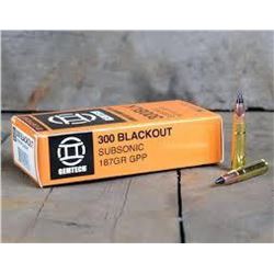 (AMMO) GEMTECH 300BLK 187GR SUBSONIC (200 ROUNDS) ITEM #GEMAMMO-300BLK-187