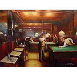 (ART) "A Game Of Billiards" - Jean Beraud (SP2347BER-20)