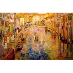 (ART) "A Venetian Canal Scene" - Maurice Brazil Prendergast (WA4226PST-20)