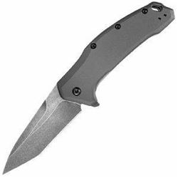 !NEW! Link, Gray Aluminum Handle, Blackwash Tanto Plain w/Clip 087171039626