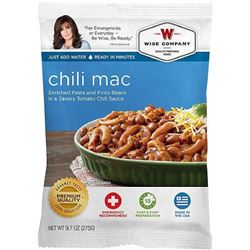 _NEW!_ Wise Foods 2W02207 Outdoor Food Packs 6 Ct/4 ServingsChili Macaroni 851238005097