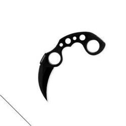 !NEW! Undercover Karambit, Black Handle & Blade, w/Sheath 760729146617