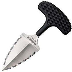 !NEW! Urban Edge, Black Kray-Ex Handle, Serrated w/Neck Sheath 705442012252