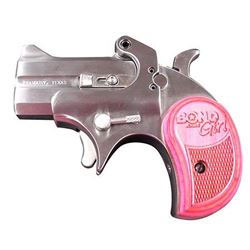 !NEW! Bond Arms Girl Mini 357 RemMag 2.5  2rd Pink Pearlite Grip Satin Stainless 855959002502