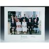 Image 1 : H.R.H. The Princess of Wales. Colour photograph of Diana with staff and Lady Sarah McCorquodale, sig