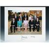 Image 1 : H.R.H. The Princess of Wales. Colour photograph of Diana with staff and Lady Sarah McCorquodale, sig