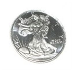 SILVER *WALKING LIBERTY* 1/10OZ FINE SILVER COIN *UNC MS HIGH GRADE*!! COIN CAME OUT OF SAFE!!