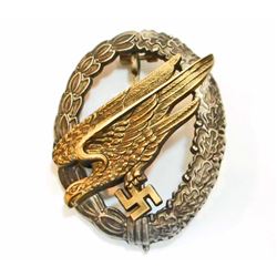 GERMAN NAZI LUFTWAFFE PARATROOPER FALLSCHIRMJAGER JUMP BADGE