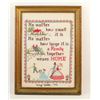 Image 1 : 1964 CROSS STITCH SAMPLER - FRAMED