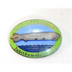 GERMAN NAZI GRAF ZEPPELIN AIR SHIP BADGE