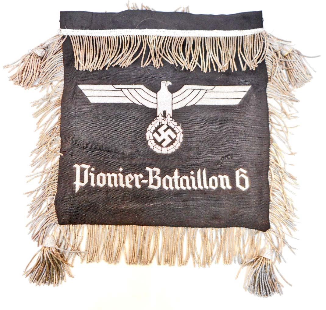 German Nazi Pionier Battalion 6 Schellenbaum Regimental Banner