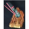 Image 1 : CHRIS GLENDALE, ARTICULATING RAVEN MASK, ON STAND 23" L X 9" H