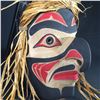 Image 2 : EMIL THIBERT, SALTEAUX NATION,  HAWKMAN MASK, CEDAR BARK ACCENT 12" H X 8" W X 7" D