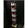 Image 2 : CHRIS GLENDALE, DA'NAXDA'XW NATION, TOTEM POLE ON STAND 66.5" H X 10.5" W