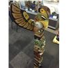 Image 2 : NORTHWEST COAST TOTEM CARVED WITH 7 FIGURES BY EDMON WILLIAMS 61" H X 15" W
