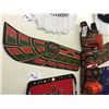Image 2 : DERALD SCOULAR, TOTEM POLE FEATURING: EAGLE, BEAR AND SALMON 83" H X 88" W