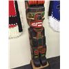 Image 3 : DERALD SCOULAR, TOTEM POLE FEATURING: EAGLE, BEAR AND SALMON 83" H X 88" W