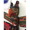 Image 4 : DERALD SCOULAR, TOTEM POLE FEATURING: EAGLE, BEAR AND SALMON 83" H X 88" W