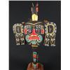 Image 4 : JIMMY JOSEPH, KWAKIUTL, ALERT BAY "THUNDERBIRD RATTLE" INLAID WITH ABALONE, WITH STAND