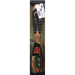 DAVID MUNGO KNOX, KWAKIUTL OTTER 3' PADDLE