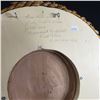 Image 4 : PATRICK AMOS, NUU-CHAH-NULTH, "LADY CROW AND RAVEN" MOON MASK, WITH CEDAR BARK 15" DIAMETER