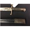 Image 2 : BRITISH 1853 YATAGHAN SWORD BAYONET, MADE FOR MARTINI HENRY RIFLE, 22" BLADE, WITH SCABBARD