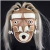 Image 1 : TIM ALFRED, KWAKIUTL, GHOST MASK WITH SHELL EARRINGS, 10" H X 9.5" W X 6" D