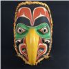 Image 1 : RYAN MORIN, CREE, EAGLE MASK 14" H X 11" W X 10" D RYAN'S ARTWORK IS HEAVILY INSPIRED BY NORTH WEST