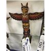 Image 1 : C. 1940 TWO FIGURE THUNDERBIRD AND BEAR TOTEM POLE 14" H X 12" W