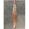 Image 2 : JACKSON ROBERSTON, KINGCOME INLET, HEAVILY CARVED "BOKWUS" 6' PADDLE