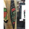 Image 2 : LAURENCE SCOW, HEAVILY CARVED 5' EAGLE PADDLE