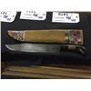 Image 1 : "VICTORIA" FIXED BLADE KNIFE WITH BEADED NATIVE SHEETH